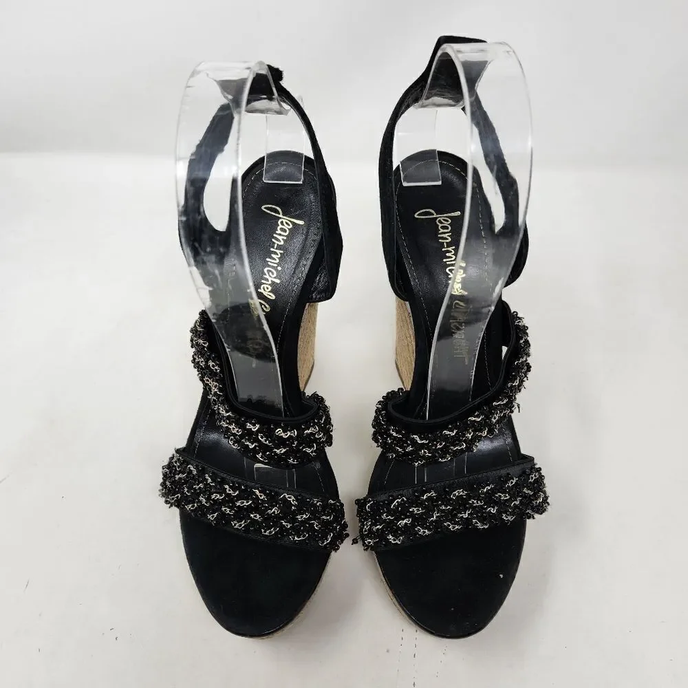 JEAN‎ MICHEL CAZABAT Espadrilles Wedges Sandals 37.5 EU